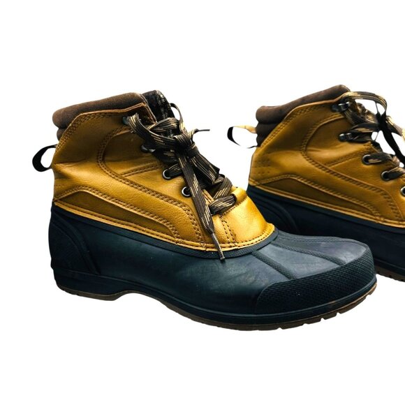 Magellan Outdoors Mens Insulated Duck Boots Size 9D Brown Thermoplastic Rubber - Picture 2 of 16